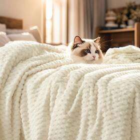 B0ccgwgcd3 Phf Ultra Soft Flannel Fleece Blanket King Size Lightweight 3d Jacquard N