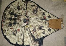 830742 Picnic Time Star Wars Millennium Falcon Blanket In A Chewbacca Bag Water Resistance