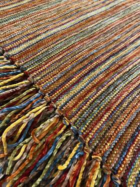 3072172 Pier 1 Imports Blanket Fringe 50 Inch X 60 Jetfte Throw Autumn Colors Read