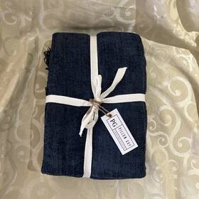 Pillow Guy 808232616248 Collection Throw Pg Blue 50 Inch X 60 Viscose Cotton