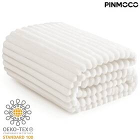 L800550a-owht Pinmoco White Fleece Throw Blanket For Couch Fuzzy Lap Sofa Chair Bed Home