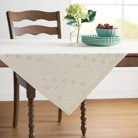 Pw54006907140tt Pioneer Woman Eyelet Table Throw Blanket 50 Inch X White