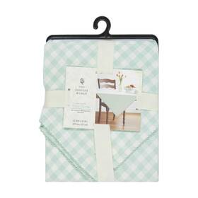 Pws526172714780 Pioneer Woman Fabric Table Throw Green Gingham 50 Inch W X L 100% Cotton New