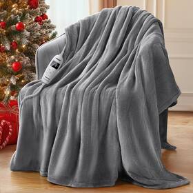 Pkbd 977587645273 Electric Heated Blanket Throw 50 Inch X60 With 10 Heating Levels 8 Hours Auto S