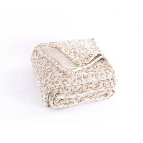 Pleasant Boulevard 850034263120 Leopard Throw Blanket Fleece Premium Lightweight Cozy Warm Plush Microfibe