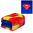 Plush Throw Blanket Superman Shield Twin Bed 60 X 80inch Faux Fur