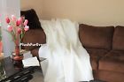 Plushfurever 60 X72 White Mink Plush Fake Fur Throws Blankets Comforters Beddings Decor 639725424275