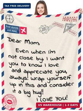 Poitvd 657381948980 Mom Blankets Gift Birthday For From Daughter Son Dear Throw Blanket