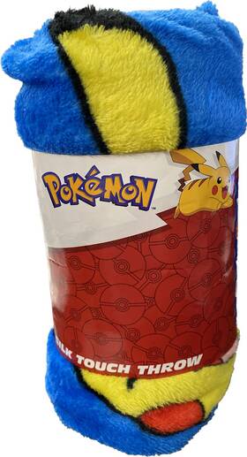 Pok Mon 190604324203 Pokemon Silk Touch Mini Throw 40in X 50 In - Nwt