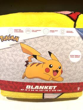 Ab237j Pok Mon Pokemon Blanket Size 62 Inch X 90 Fits Twin And Full Multicolor 2023 Super Soft New