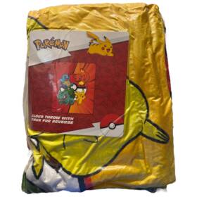 990322101 Pokemon Battle Burst Cloud Faux Fur Throw 50 Inch X 60