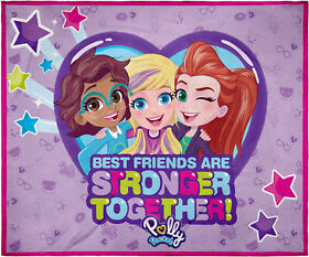 Mtpp0018bl Polly Pocket Toys Best Friends Super Soft And Cuddly Plush Fleece Throw Blanket