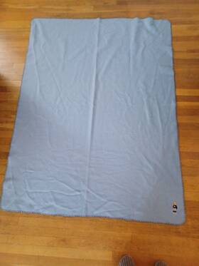Polo Ralph Lauren 886087398250 Throw Blanket Teddy Bear Embroidered Color Light Blue 50 X 70