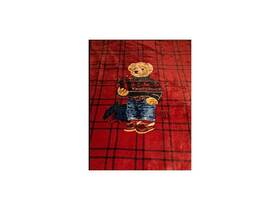 Polo Ralph Lauren 886087476361 Rare Holiday Red Fleece Gift Bear Throw Blanket 50 Inch X 70 New