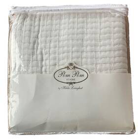 Pom At Home 810084603406 Vancouver Coverlet/blanket White Queen 100% Cotton-nwt