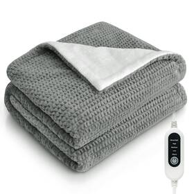 Poouthym 781137919112 Heated Blanket Electric Throw With 5 Heat Settings 10h Auto-off 50 Inch