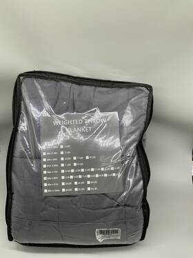 B092csmg8v Posh Weighted Throw Blanket 60x80 17. Lbs Gray Quilted Mpn