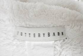 2749161 Pottery Barn Faux Fur Alpaca Throw 50 Inch X 70 Ivory / Cream 2 Free Gifts
