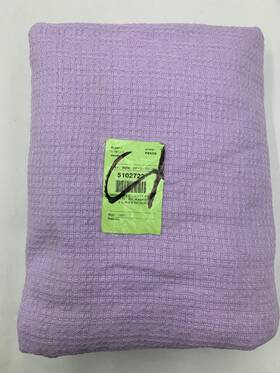 5102722 Pottery Barn Kids Cotton Woven Organic Bed Blanket Lavender Full Queen #s4308 Ps