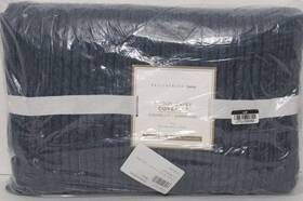 6507372 Pottery Barn Teen Cloud Jersey Coverlet Twin/twinxl 68 Inch X 86 Midnight Nwt