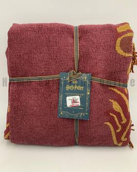 8382887 Pottery Barn Teen Harry Potter Gryffindor Crest Throw Blanket Red 50 X 60 #r59