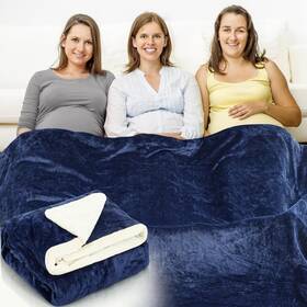 Len-preboun-3422 Preboun Large Emf Faraday Blanket 80x60 Inch Dark Blue