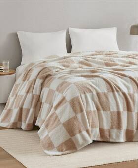 Premier Comfort 022164445510 Feathersoft Lightweight Knit King Blanket Ivory