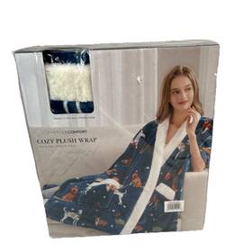 Mcc58-5522 Premier Comfort Cozy Plush Printed Wrap 50 Inch X 70 Holiday Dogs Corgi Dalmatian
