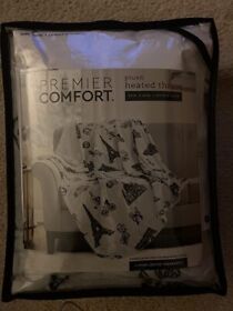 Premiere Comfort Novelty Printed Heated Plush Throws 50inch X 60inch