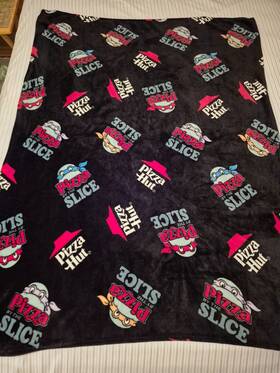 210960484 Primark Teenage Mutant Ninja Turtles X Pizza Hut Throw Blanket Tmnt Slice