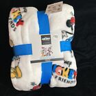 210329224 Primark Mickey Mouse Throw Blanket Friends Minnie Donald Daisy Disney White New