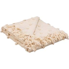 Primitives By Kathy 190134140120 Throw - Cream Poms