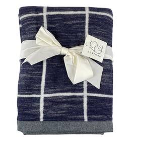 065156990r00 Project 62 Nwt Throw Blanket Blue White Soft Heathered 50 Inch X 60 Cozy Winter