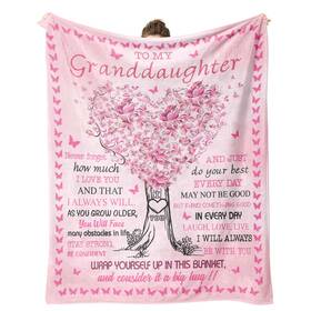B0djvhscbr Psspotgj Granddaughter Gifts From Grandma/grandpa Blanket Valentines