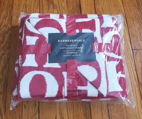 Punctuate 780594143673 Barnes And Noble Ho Christmas Knit Reversable Throw Blanket 50 X 60 New