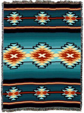 6635-t Pure Country Weavers Aydin Blanket Tapestry Throw Woven From Cotton - Made In The Usa 72x54
