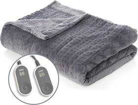 Pure Enrichment 817387022255 Purerelief Deluxe Heated Blanket - 10 Heat Settings... Fast Ship