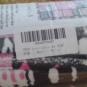 X004d7vng7 Pvdone Mothers Day Blanket 50x60 In Novelty Pink Black White Machine Washable