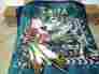 Q050 Royal Korean Mink Style Wolf And Bike Queen Size Soft Warm Polyester Blanket