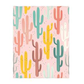 Qh 479525921987 60 X 80 Inc Pink Cactus Pattern Super Soft Trow Blanket For Bed Sofa Ligtweigt B