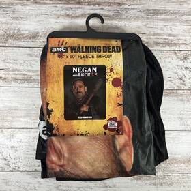Rabbit Tanaka 699914823302 Amc Walking Dead Fleece Throw Blanket 46x60 Inch Negan Lucille New/nwt