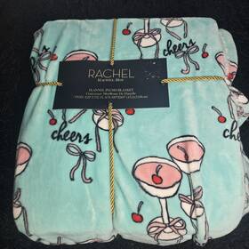 Rachel Roy 194382275146 Cheers Cherry Drink Blanket Twin Throw 60 Inch X90 Brand New With Tags
