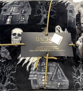 F521h24clo Rachel Roy Haunted House Halloween Blanket