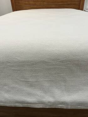 Ralph Lauren 026705002873 Microfine Fleece Lightweight Ivory Full / Queen Blanket Nip