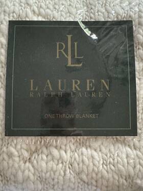 Ralph Lauren 028828445674 Vintage Villandry Pur 100% Wool Chunky Throw Blanket 54 Inch X72 Crm Nip