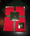 Ralph Lauren 701 Red Cotton Cable Knit Throw Blanket 50 X 70 In Gift Box 026705357584