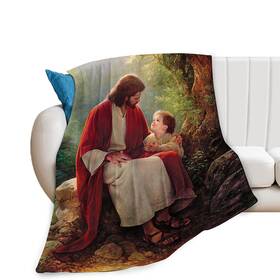 Raypure 987091972147 Jesus Christ Blanket Christian Religious Bible Verse Scripture Throw Inspirat
