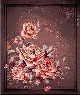 Db925 Rc 3d Sparkling Roses Floral Art Design Heavy Weight Queen Bed Blanket 79x96 In
