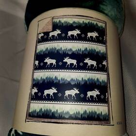 Red Shed 190604856452 Sherpa Throw Blue/greenish And Beige Elks Tractor Supply. Nwt