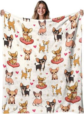 Ca01-mt-chihuahualove-4050 Reetook Chihuahua Gifts Blanket For Lovers Flannel